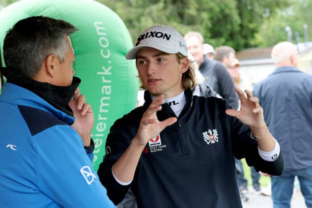 GOLF - Goesser Open 2026 MARIA LANKOWITZ,AUSTRIA,16.MAY.26 - GOLF - Alps Tour, Goesser Open, GC Erzherzog Johann. Image shows Domionic Angkawidjaja and Jakob Lotschak (AUT).  GEPAxpictures xHansxOberlaender