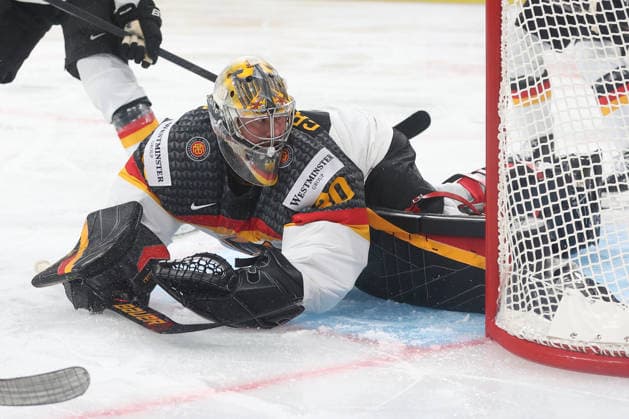 World Championship 2026 GER FIN Goalkeeper Philipp Grubauer GER 15 05 2026 Swiss Life Arena Zuerich , SWITZERLAND, Men IIHF World Championship Zurich 2026 Group A Germany Finland Goalkeeper Philipp Grubauer GER