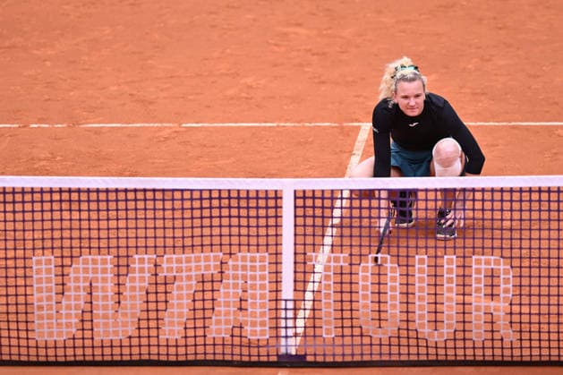 IPA84742851 - Kate?ina Siniakova of Czech Republic against Nicole Melichar-Martinez of USA and Cristina Bucsa of Spain during the Internazionali BNL d Italia Day Eleven at Foro Italico on May 15, 2026 in Rome, Italy.  Copyright: xDomenicoxCippitelli IPAxSportx xx 84742851