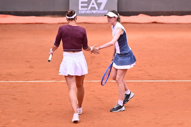 IPA84742916 - Nicole Melichar-Martinez of USA and Cristina Bucsa of Spain against Taylor Townsend of USA and Kate?ina Siniakova of Czech Republic during the Internazionali BNL d Italia Day Eleven at Foro Italico on May 15, 2026 in Rome, Italy.  Copyright: xDomenicoxCippitelli IPAxSportx xx 84742916