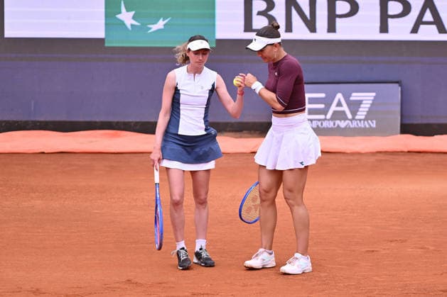 IPA84742925 - Cristina Bucsa of Spain and Nicole Melichar-Martinez of USA against Taylor Townsend of USA and Kate?ina Siniakova of Czech Republic during the Internazionali BNL d Italia Day Eleven at Foro Italico on May 15, 2026 in Rome, Italy.  Copyright: xDomenicoxCippitelli IPAxSportx xx 84742925