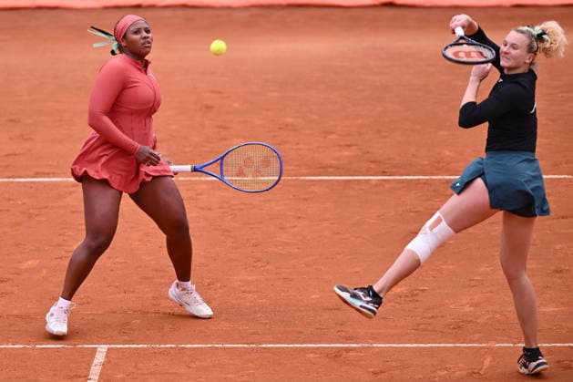 TENNIS - Internazionali di Tennis - Internazionali BNL d Italia Photo by IPA ABACAPRESS.COM84742844 - Taylor Townsend of USA and Kate?ina Siniakova of Czech Republic against Nicole Melichar-Martinez of USA and Cristina Bucsa of Spain during the Internazionali BNL d Italia Day Eleven at Foro Italico on May 15, 2026 in Rome, Italy. Rome Italy  Copyright: xIPAxSport ABACAx
