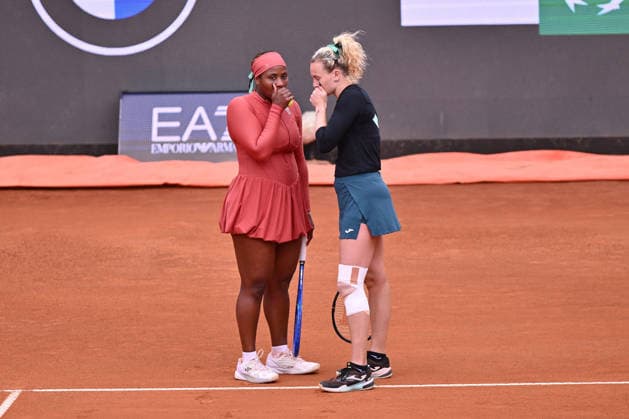 Internazionali BNL D Italia 2026 - Day Eleven Taylor Townsend of the United States and Katerina Siniakova of the Czech Republic compete against Nicole Melichar-Martinez of the United States and Cristina Bucsa of Spain during the Internazionali BNL d Italia Day Eleven at Foro Italico on May 15, 2026, in Rome, Italy. Rome Italy Italy  Copyright: xDomenicoxCippitellix originalFilename:cippitelli-itainter260515_npgKU.jpg