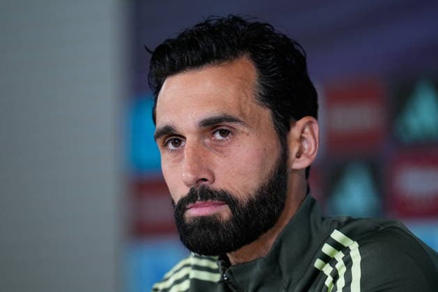 May 16, 2026, Valdebebas, Madrid, Spain: Alvaro Arbeloa, head coach of Real Madrid, attends his press conference, PK, Pressekonferenz during the training day of Real Madrid ahead the Spanish League, LaLiga EA Sports, football match against Sevilla FC at Ciudad Deportiva Real Madrid on May 16, 2026, in Madrid, Spain. Alvaro Arbeloa Press Conference For Real Madrid - Laliga Ea Sports - ZUMAa181 20260516_zaa_a181_021 Copyright: xDennisxAgyemanx