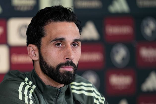 May 16, 2026, Valdebebas, Madrid, Spain: Alvaro Arbeloa, head coach of Real Madrid, attends his press conference, PK, Pressekonferenz during the training day of Real Madrid ahead the Spanish League, LaLiga EA Sports, football match against Sevilla FC at Ciudad Deportiva Real Madrid on May 16, 2026, in Madrid, Spain. Alvaro Arbeloa Press Conference For Real Madrid - Laliga Ea Sports - ZUMAa181 20260516_zaa_a181_028 Copyright: xDennisxAgyemanx