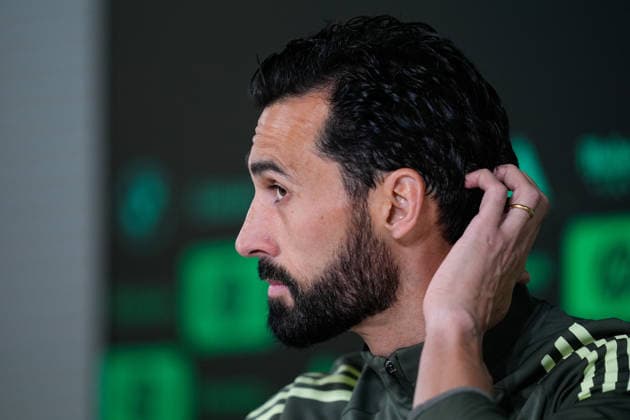 May 16, 2026, Valdebebas, Madrid, Spain: Alvaro Arbeloa, head coach of Real Madrid, attends his press conference, PK, Pressekonferenz during the training day of Real Madrid ahead the Spanish League, LaLiga EA Sports, football match against Sevilla FC at Ciudad Deportiva Real Madrid on May 16, 2026, in Madrid, Spain. Alvaro Arbeloa Press Conference For Real Madrid - Laliga Ea Sports  - ZUMAa181 20260516_zaa_a181_032 Copyright: xDennisxAgyemanx
