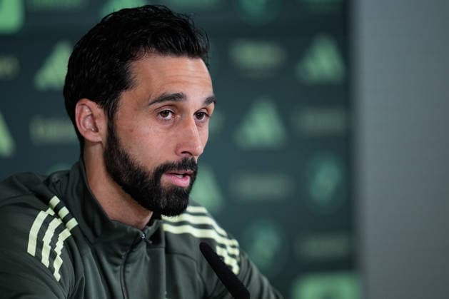 May 16, 2026, Valdebebas, Madrid, Spain: Alvaro Arbeloa, head coach of Real Madrid, attends his press conference, PK, Pressekonferenz during the training day of Real Madrid ahead the Spanish League, LaLiga EA Sports, football match against Sevilla FC at Ciudad Deportiva Real Madrid on May 16, 2026, in Madrid, Spain. Valdebebas Spain - ZUMAa181 20260516_zaa_a181_026 Copyright: xDennisxAgyemanx