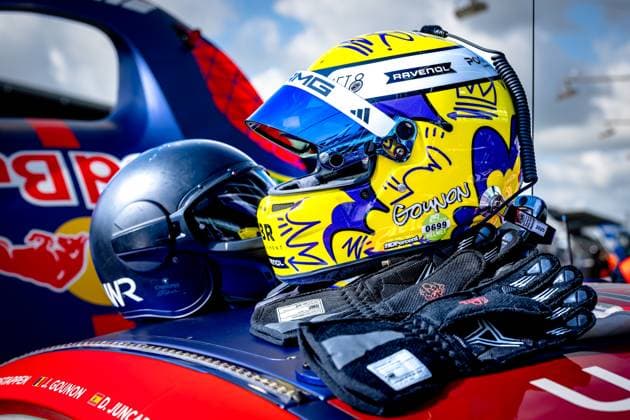 NURBURG Helmet Jules Gounon during the ADAC RAVENOL 24h Nurburgring Warm Up on May 16 17, 2026 in Germany Photo by Jack Brekelmans EYE4IMAGES DeFodi Images