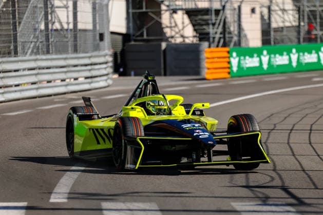 Jake Dennis Andretti Formula E, 27 second free practice Free Practice 2, ABB FIA Formula E World Championship, Monaco e Prix 2026, Monte Carlo, Season 12 2025 26, Round 9, 16 05 2026, ABB FIA Formula E World Championship, Monaco e Prix 2026, Monte Carlo, Season 12 2025 26, Round 9, 16 05 2026 Monte Carlo Copyright: xEibner-Pressefoto LauraxRoemerx EP_LRR