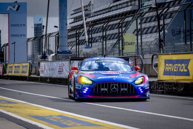 NURBURG Mercedes AMG Team Verstappen Racing Max Verstappen, Lucas Auer, Jules Gounon, Daniel Juncadella Mercedes AMG GT3 during the Warm Up ADAC RAVENOL 24h Nurburgring on May 16 17, 2026 in Germany Photo by Jack Brekelmans EYE4IMAGES DeFodi Images