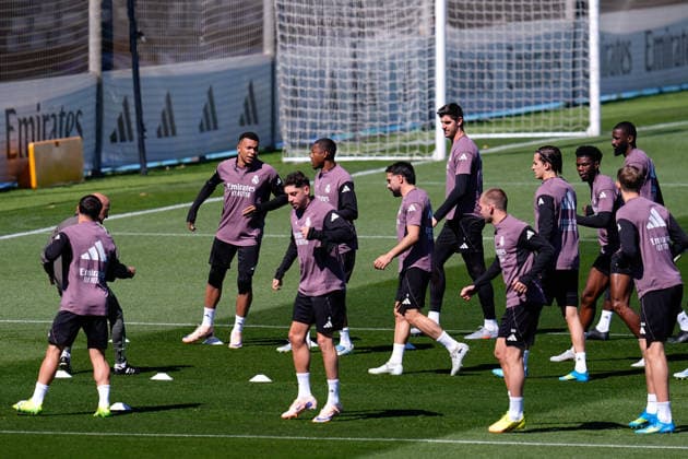 May 16, 2026, Valdebebas, Madrid, Spain: Kylian Mbappe during the training day of Real Madrid ahead the Spanish League, LaLiga EA Sports, football match against Sevilla FC at Ciudad Deportiva Real Madrid on May 16, 2026, in Valdebebas, Madrid, Spain. Valdebebas Spain - ZUMAa181 20260516_zaa_a181_037 Copyright: xDennisxAgyemanx