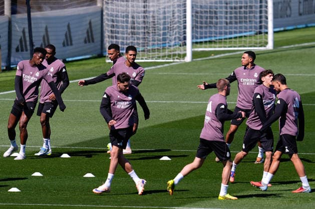 May 16, 2026, Valdebebas, Madrid, Spain: Jude Bellingham during the training day of Real Madrid ahead the Spanish League, LaLiga EA Sports, football match against Sevilla FC at Ciudad Deportiva Real Madrid on May 16, 2026, in Valdebebas, Madrid, Spain. Valdebebas Spain - ZUMAa181 20260516_zaa_a181_039 Copyright: xDennisxAgyemanx