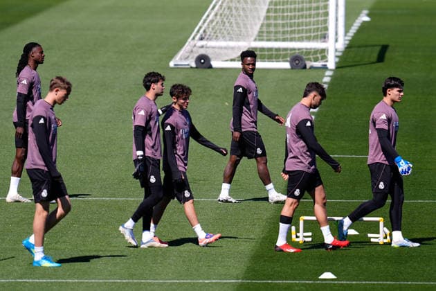 May 16, 2026, Valdebebas, Madrid, Spain: Vinicius Junior during the training day of Real Madrid ahead the Spanish League, LaLiga EA Sports, football match against Sevilla FC at Ciudad Deportiva Real Madrid on May 16, 2026, in Valdebebas, Madrid, Spain. Real Madrid Training Session - Laliga Ea Sports - ZUMAa181 20260516_zaa_a181_054 Copyright: xDennisxAgyemanx
