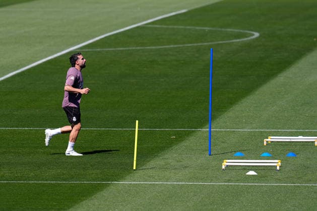 May 16, 2026, Valdebebas, Madrid, Spain: Daniel Carvajal during the training day of Real Madrid ahead the Spanish League, LaLiga EA Sports, football match against Sevilla FC at Ciudad Deportiva Real Madrid on May 16, 2026, in Valdebebas, Madrid, Spain. Real Madrid Training Session - Laliga Ea Sports  - ZUMAa181 20260516_zaa_a181_072 Copyright: xDennisxAgyemanx
