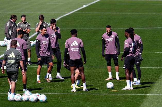 May 16, 2026, Valdebebas, Madrid, Spain: Kylian Mbappe during the training day of Real Madrid ahead the Spanish League, LaLiga EA Sports, football match against Sevilla FC at Ciudad Deportiva Real Madrid on May 16, 2026, in Valdebebas, Madrid, Spain. Real Madrid Training Session - Laliga Ea Sports  - ZUMAa181 20260516_zaa_a181_073 Copyright: xDennisxAgyemanx