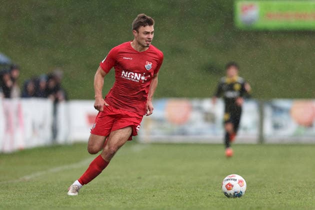 16 05 2026, Men, Soccer, Season 2025 2026, Regionalliga Bayern, 34 Matchday TSV Aubstadt SpVgg Bayreuth Max Grimm 9, TSV Aubstadt Sulzfeld Schulstadion Aubstadt NGN Arena Bayern Germany