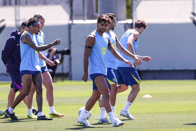 May 16, 2026, Sant Joan Despi, Barcelona, SPAIN: Ferran Torres during the training day of FC Barcelona, Barca ahead the Spanish League, Laliga EA Sports, football match against Real Betis at Ciudad Esportiva Joan Gamper on May 16, 2026 in Sant Joan Despi, Barcelona, Spain. FC Barcelona Training And press conference, PK, Pressekonferenz - LaLiga EA Sports - ZUMAa181 20260516_zaa_a181_085 Copyright: xJavierxBorregox