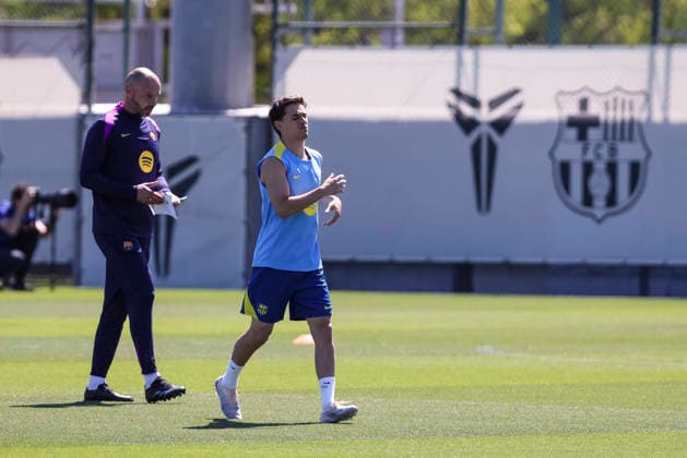 May 16, 2026, Sant Joan Despi, Barcelona, SPAIN: Gavi during the training day of FC Barcelona, Barca ahead the Spanish League, Laliga EA Sports, football match against Real Betis at Ciudad Esportiva Joan Gamper on May 16, 2026 in Sant Joan Despi, Barcelona, Spain. FC Barcelona Training And press conference, PK, Pressekonferenz - LaLiga EA Sports - ZUMAa181 20260516_zaa_a181_112 Copyright: xJavierxBorregox