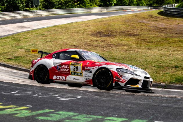 Teichmann Racing SP 10 90 The vehicle drives on the race track at the ADAC RAVENOL 24h Nürburgring 2026 Rhineland-Palatinate Germany