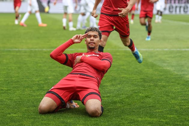 3 Liga FC Ingolstadt 04 SV Waldhof Mannheim Goal Cheers Goal Yann Sturm 7, FCI 1 0 Lead 3 Liga FC Ingolstadt 04 Season 2025 2026 SV Waldhof Mannheim