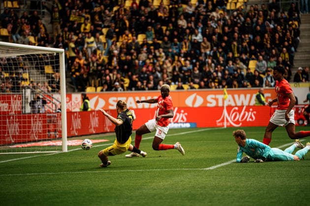 Germany Soccer 3 Liga Men 2025 2026, 38 Matchday TSV Alemannia Aachen vs TSV Havelse Tivoli Aachen Goal Lars Gindorf Alemannia Aachen, 23 Copyright: xThiemoxRudolphx