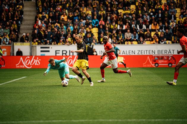 Germany Soccer 3 Liga Men 2025 2026, 38 Matchday TSV Alemannia Aachen vs TSV Havelse Tivoli Aachen Goal Lars Gindorf Alemannia Aachen, 23 Copyright: xThiemoxRudolphx