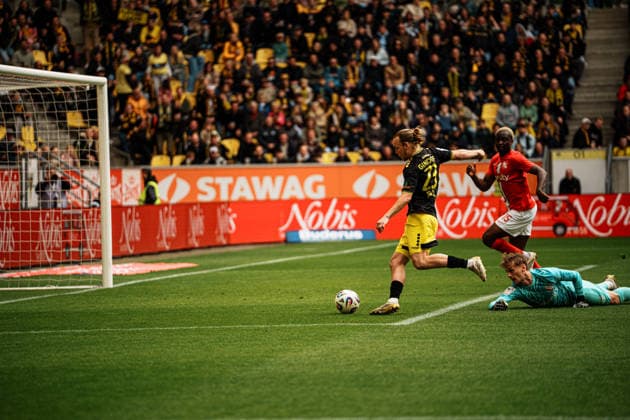 Germany Soccer 3 Liga Men 2025 2026, 38 Matchday TSV Alemannia Aachen vs TSV Havelse Tivoli Aachen Goal Lars Gindorf Alemannia Aachen, 23 Copyright: xThiemoxRudolphx