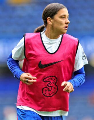 Chelsea Women v Manchester United, ManU Women Barclays Women s Super League Sam Kerr of Chelsea Women warming up before the Barclays Women s Super League match at Stamford Bridge, London 16 05 2026 UK Newspapers OUT Copyright: xNeilxHolmesx FIL-23442-0009