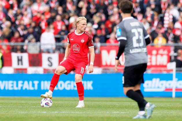 Soccer 3 Liga 38 Matchday SSV Ulm Rot Weiss Essen on 16 05 2026 At the Donaustadion in Ulm Ben Hüning Rot Weiss Essen