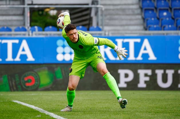 16 05 2026, xavx, Soccer 3 Liga, SV Wehen Wiesbaden TSG Hoffenheim U23 v l Goalkeeper Florian Stritzel SV Wehen Wiesbaden DFL DFB REGULATIONS PROHIBIT ANY USE OF PHOTOGRAPHS as IMAGE SEQUENCES and or QUASI VIDEO Wiesbaden
