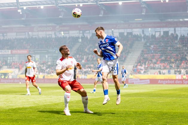 16 05 2026, Soccer, GER, Season, 3 Liga, Season 2025 2026, 38 Matchday, SSV Jahn Regensburg FC Energie Cottbus Eric Hottmann SSV Jahn Regensburg vs Axel Borgmann Cottbus DFL REGULATIONS PROHIBIT ANY USE OF PHOTOGRAPHS AS IMAGE SEQUENCES AND OR QUASI VIDEO