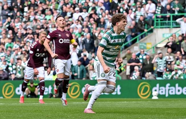 Arna Engels of Celtic scores a penalty Celtic v Heart of Midlothian, William Hill Scottish Premiership, Football, Celtic Park, Glasgow, Scotland, UK - 16 May 2026Glasgow Celtic Park United Kingdom EDITORIAL USE ONLY No use with unauthorised audio, video, data, fixture lists, club league logos or live services. Online in-match use limited to 120 images, no video emulation. No use in betting, games or single club league player publications. Copyright: xMarkxRunnacles Shutterstockx 16876830cp