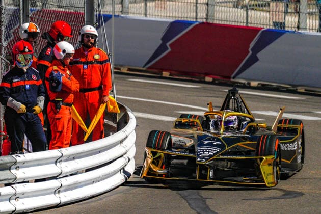 Monaco EPrix Round 9 Taylor Barnard of Great Britain driving the (77) DS Penske DS E-Tense FE25 on track during the Free Practice 2 of the Monaco E-Prix Round 9 at Circuit de Monaco, Monte Carlo 16 05 2026 UK Newspapers OUT Copyright: xNickxEmmersonx FIL-23438-0030