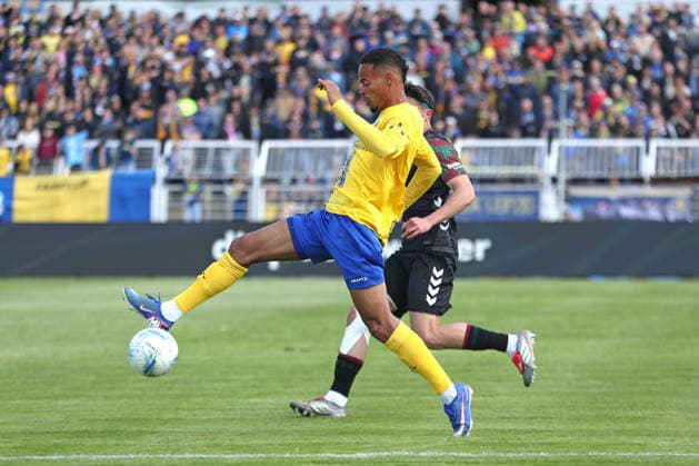 Soccer Regionalliga Nordost 1 FC Lok Leipzig 1 FC Magdeburg II 16 05 2026 Ayodele Adetula 11, Lok Leipzig Soccer, Regionalliga Nordost, Season 2025 2026, Matchday 34 1 FC Lok Leipzig vs 1 FC Magdeburg II on 16 05 2026 at Bruno Plache Stadium, Leipzig Copyright: xBEAUTIFULxSPORTS JanxKaeferx