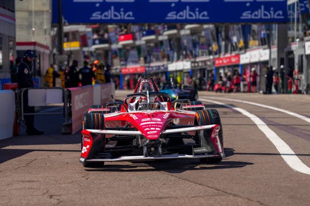 Monaco EPrix Round 9 Norman Nato of France driving the (23) Nissan Formula E Team Nissan e-4ORCE 05 in the pit lane during Qualifying of the Monaco E-Prix Round 9 at Circuit de Monaco, Monte Carlo 16 05 2026 UK Newspapers OUT Copyright: xNickxEmmersonx FIL-23438-0036