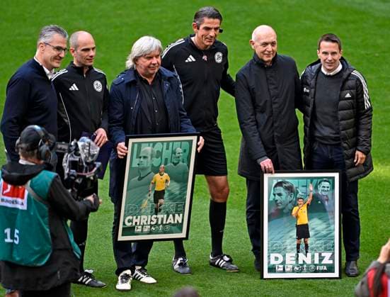 16 05 2026, Soccer Bundesliga 2025 2026, 34 Matchday, FC Bayern Munich 1 FC Cologne, in the Allianz Arena Munich, Referee Deniz Aytekin Oberasbach ends his refereeing career, DFL and DFB regulations prohibit any use of photographs as image sequences and or quasi video