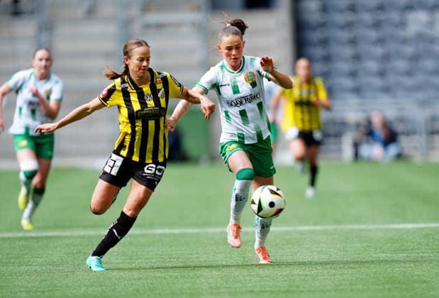 STOCKHOLM, SWEDEN 20260516 Häckens Aivi Luik against Hammarbys Svea Rehnberg during Saturdays final match in the Swedish Cup between Hammarby IF and BK Häcken FF at 3Arena STOCKHOLM SWEDEN x10658x  Copyright: xMagnusxLejhall TTx SVENSKA CUPEN FINAL HAMMARBY-HÄCKEN