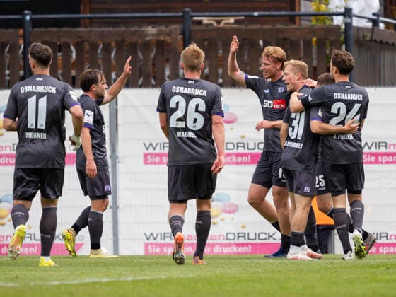 Bjarke Jacobsen VfL Osnabrueck, 15 Goalscorer to 0 1 third from right GER, VfB Stuttgart II vs VfL Osnabrueck, Football, 3 Bundesliga, 38 Matchday, Season 2025 2026, 16 05 2026 GER, VfB Stuttgart II vs VfL Osnabrueck, Football, 3 Bundesliga, 38 Matchday, Season 2025 2026, 16 05 2026 Aspach Copyright: xEibner-Pressefoto CarstenxSchwerx EP_CSG