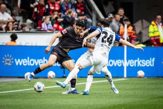 Football, 1. BL, Bayer 04 Leverkusen - Hamburger SV