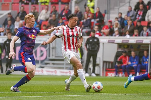 Germany Soccer Bundesliga 2025 2026, Matchday 34 SC Freiburg vs RB Leipzig Europa Park Stadion Freiburg Derry Scherhant SC Freiburg, 07 Copyright: xJOERANxSTEINSIEKx