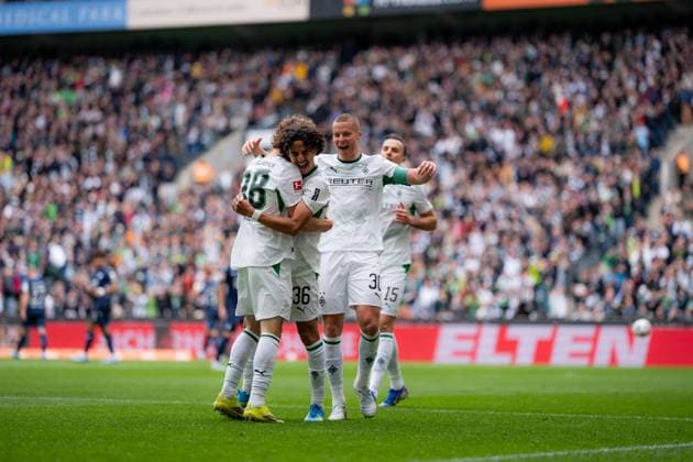 Borussia Monchengladbach v TSG Hoffenheim - Bundesliga Hugo Bolin of Borussia Monchengladbach Scored during the Bundesliga match against TSG Hoffenheim at Borussia-Park on May 16, 2026 in Monchengladbach, Germany. Copyright: xTaiseixIwamotox