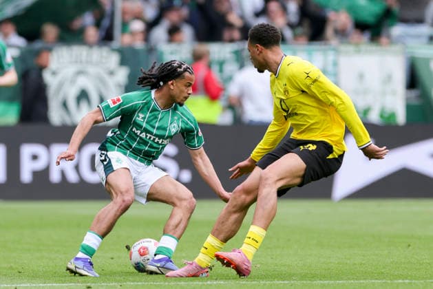 Football, 1. BL, SV Werder Bremen - Borussia Dortmund