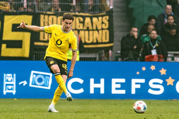 Germany Bundesliga 2025 2026 Matchday 34, SV Werder Bremen vs Borussia Dortmund Saturday, 6 05 2026 Weserstadion, Bremen Luca Reggiani Borussia Dortmund, 49 Copyright: xCelinaxLeiersx