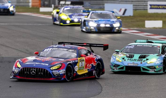 NÜRBURG - Daniel Juncadella (ESP) with his Team Verstappen Racing Mercedes AMG GT3 during the 24 Hours of Nürburgring at the German circuit in the Eifel. Juncadella alternates the wheel with Max Verstappen, Austrian Lucas Auer, and Andorran Jules Gounon. SANDER KONING ANP xVIxANPxSportx xxANPxIVx 558449078 originalFilename: 558449078.jpg