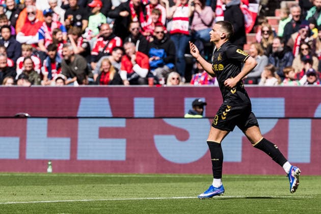 MUNICH, GERMANY - MAY 16: Said El Mala (1. FC Koeln, 13) celebrates scoring the 2:1 goal during the Bundesliga match between FC Bayern Muenchen vs. 1. FC Koeln at Allianz Arena on matchday 34 of the 1. Bundesliga on May 16, 2026 in Munich, Germany. DFL REGULATIONS PROHIBIT ANY USE OF PHOTOGRAPHS AS IMAGE SEQUENCES AND OR QUASI-VIDEO. Bavaria Germany Copyright: xSteffiexWunderlx