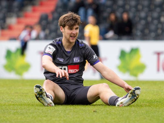 Robin Fabinski VfL Osnabrueck, 27 on ground GER, VfB Stuttgart II vs VfL Osnabrueck, Football, 3 Bundesliga, 38 Matchday, Season 2025 2026, 16 05 2026 GER, VfB Stuttgart II vs VfL Osnabrueck, Football, 3 Bundesliga, 38 Matchday, Season 2025 2026, 16 05 2026 Aspach Copyright: xEibner-Pressefoto CarstenxSchwerx EP_CSG