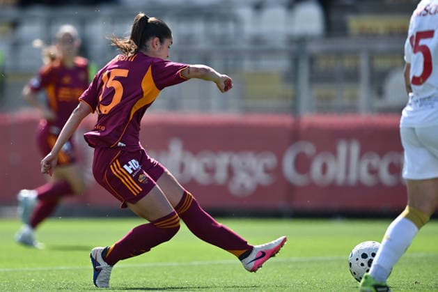 As Roma 16 05 2026 - campionato di calcio serie A femminile Roma-Genoa foto Antonello Sammarco Image nella foto: gol Giulia Dragoni 