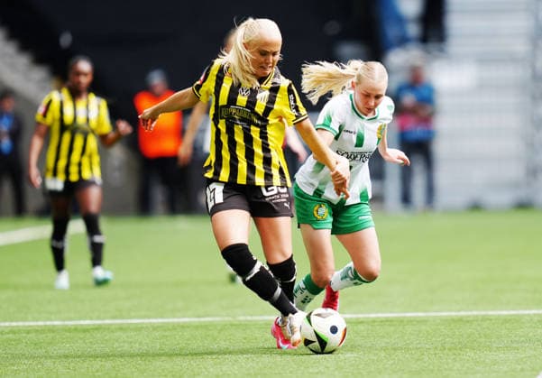 STOCKHOLM, SWEDEN 20260516 Häckens Alva Selerud against Hammarbys Emilie Joramo during Saturdays final match in the Swedish Cup between Hammarby IF and BK Häcken FF at 3Arena STOCKHOLM SWEDEN x10658x  Copyright: xMagnusxLejhall TTx SVENSKA CUPEN FINAL HAMMARBY-HÄCKEN