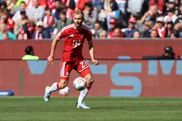 Konrad Laimer FC Bayern München in action, on the ball, single action during the Bundesliga match between FC Bayern München and 1 FC Köln at Allianz Arena on May 16, 2026 in Munich, Germany Germany Photo by Oliver Kaelke DeFodi Images Konrad Laimer FC Bayern München controls the ball during the Bundesliga match between FC Bayern München and 1 FC Köln at Allianz Arena on May 16, 2026 in München, Germany Photo by Oliver Kaelke DeFodi Images DFL regulations prohibit any use of photographs as image sequences and or quasi video Photo by Oliver Kaelke DeFodi Images