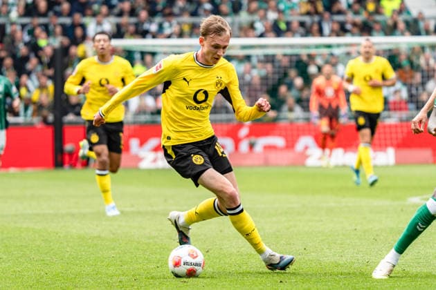 Germany Bundesliga 2025 2026 Matchday 34, SV Werder Bremen vs Borussia Dortmund Saturday, 6 05 2026 Weserstadion, Bremen Maximilian Beier Borussia Dortmund, 14 Copyright: xCelinaxLeiersx